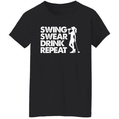 Swing Swear Drink Repeat Women's T-Shirt