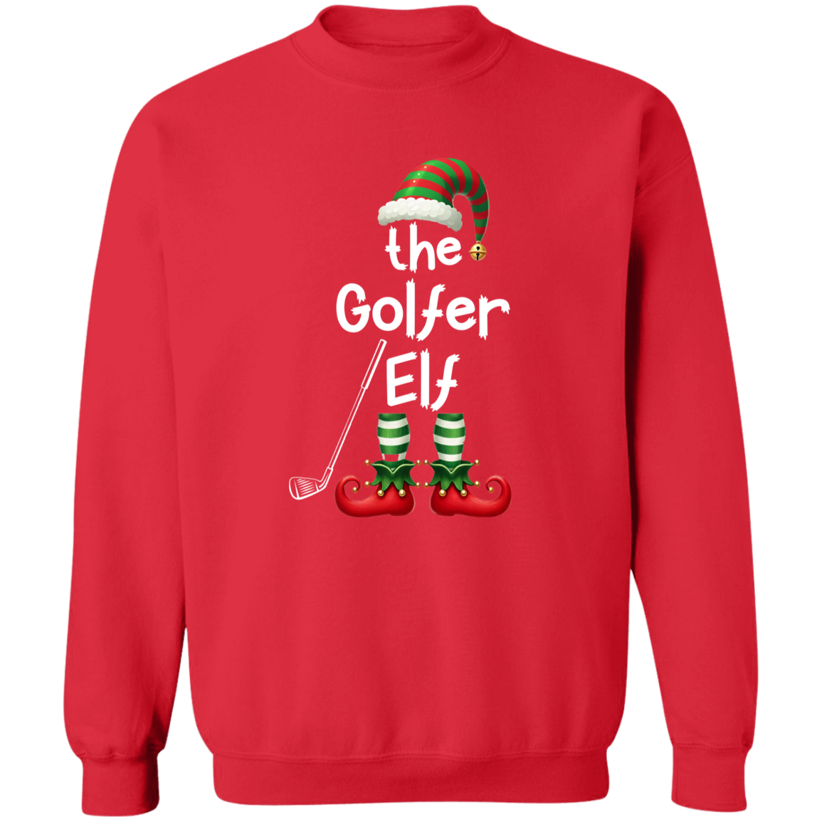 The Golfer Elf Christmas Sweater