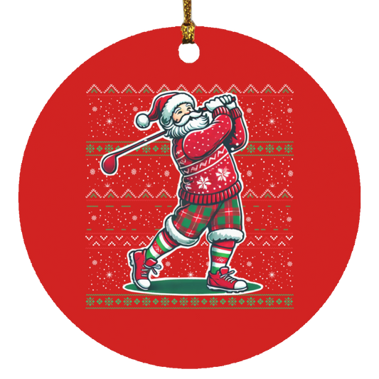 Off Seasons Santa Christmas Ornament