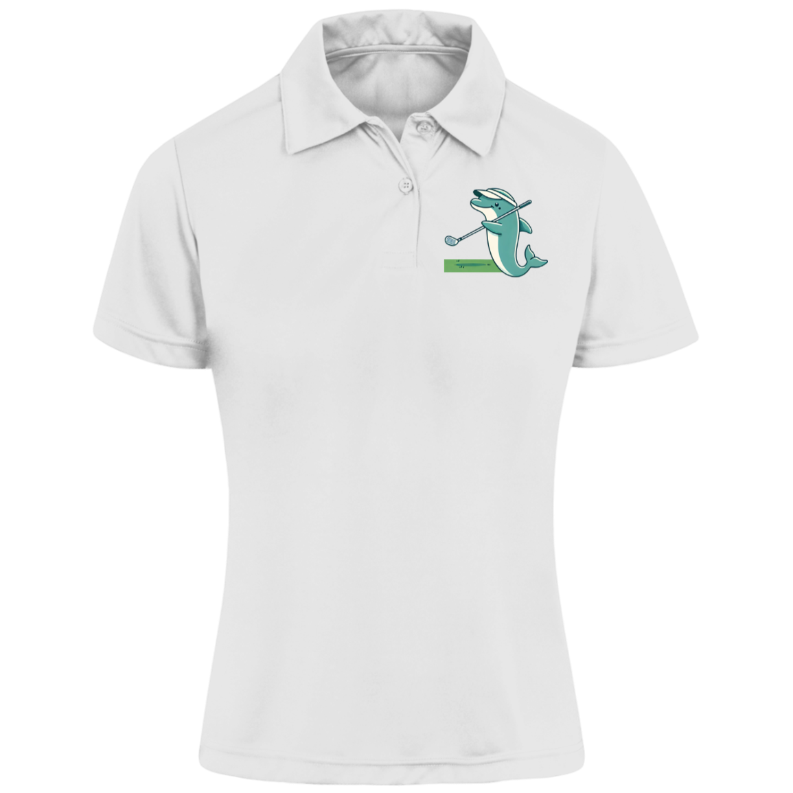 Golphin' Dolphin Women's Golf Shirt