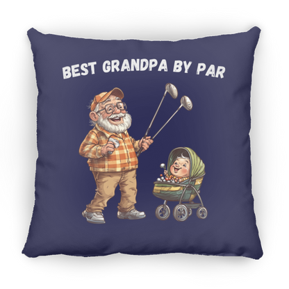 Best Grandpa By Par Throw Pillow